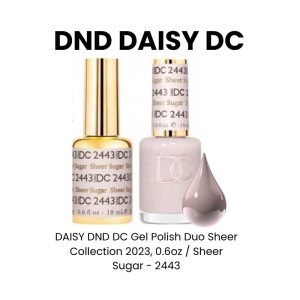 DAISY DND DC Gel Polish Duo Sheer Collection 2023, 0.6oz - Sheer Sugar - 2443