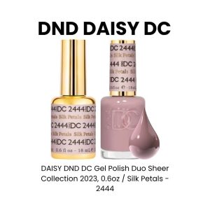 DAISY DND DC Gel Polish Duo Sheer Collection 2023, 0.6oz - Blush Haze - 2436