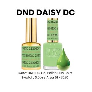 DAISY DND DC Gel Polish Duo Spirt Swatch, 0.6oz - Area 51 - 2520