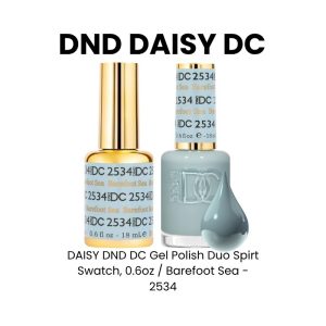 DAISY DND DC Gel Polish Duo Spirt Swatch, 0.6oz - Barefoot Sea - 2534