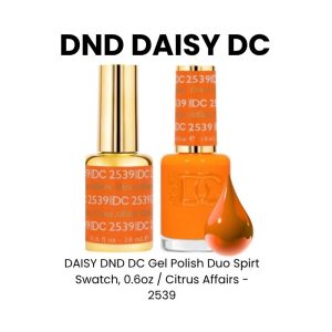 DAISY DND DC Gel Polish Duo Spirt Swatch, 0.6oz - Citrus Affairs - 2539