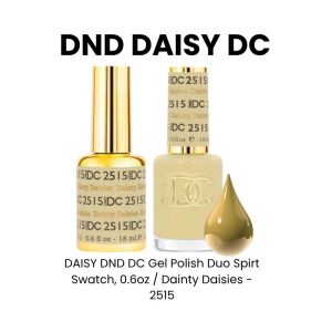 DAISY DND DC Gel Polish Duo Spirt Swatch, 0.6oz - Dainty Daisies - 2515