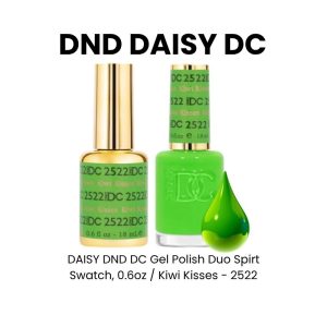 DAISY DND DC Gel Polish Duo Spirt Swatch, 0.6oz - Kiwi Kisses - 2522