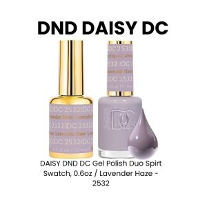DAISY DND DC Gel Polish Duo Spirt Swatch, 0.6oz - Lavender Haze - 2532