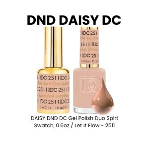 DAISY DND DC Gel Polish Duo Spirt Swatch, 0.6oz - Let It Flow - 2511