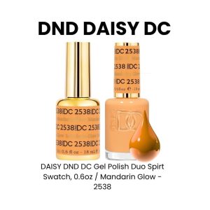 DAISY DND DC Gel Polish Duo Spirt Swatch, 0.6oz - Mandarin Glow - 2538