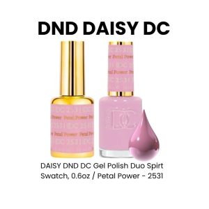 DAISY DND DC Gel Polish Duo Spirt Swatch, 0.6oz - Petal Power - 2531