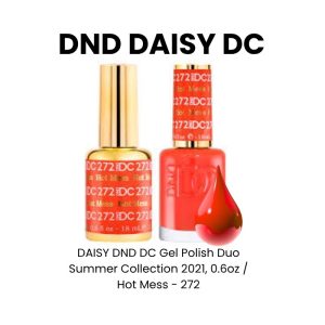 DAISY DND DC Gel Polish Duo Summer Collection 2021, 0.6oz - Hot Mess - 272