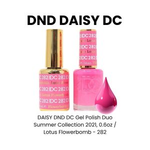 DAISY DND DC Gel Polish Duo Summer Collection 2021, 0.6oz - Lotus Flowerbomb - 282