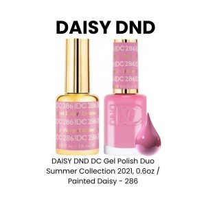 DAISY DND DC Gel Polish Duo Summer Collection 2021, 0.6oz - Pink Stain - 281