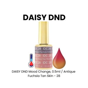 DAISY DND Mood Change, 0.5ml - Antique Fuchsia Tan Skin - 28