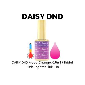 DAISY DND Mood Change, 0.5ml - Bridal Pink Brighter Pink - 19