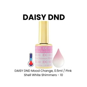 DAISY DND Mood Change, 0.5ml - Pink Shell White Shimmers - 10