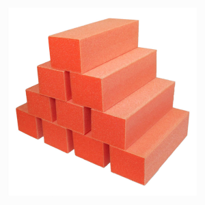 DIXON BUFFERS 3 - Way Premium Buffers 10 PCS - White Grit Buffer Orange 100/180
