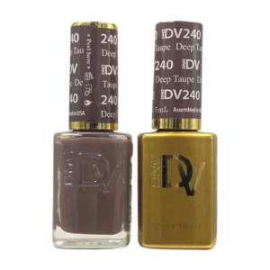 DAISY DND DIVA DUO Gel Polish Matching Lacquer - Deep Taupe - 240