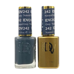 DAISY DND DIVA DUO Gel Polish Matching Lacquer - Nautical Gray - 242