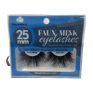 DREAM WORLD PRODUCTS FAUX - MINK Eyelashes 25mm - JEL253