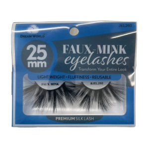 DREAM WORLD PRODUCTS FAUX - MINK Eyelashes 25mm - JEL260