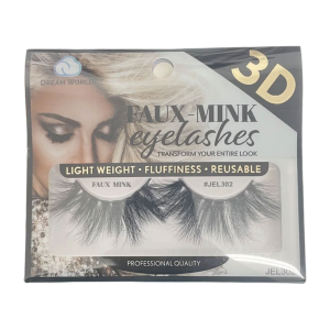 DREAM WORLD PRODUCTS FAUX - MINK Eyelashes 3D - JEL302
