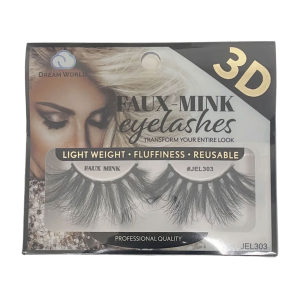 DREAM WORLD PRODUCTS FAUX - MINK Eyelashes 3D - JEL303