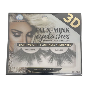 DREAM WORLD PRODUCTS FAUX - MINK Eyelashes 3D - JEL305