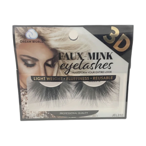 DREAM WORLD PRODUCTS FAUX - MINK Eyelashes 3D - JEL310