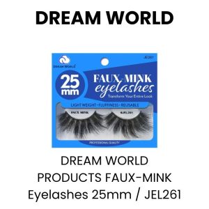 DREAM WORLD PRODUCTS FAUX - MINK Eyelashes 25mm - JEL261