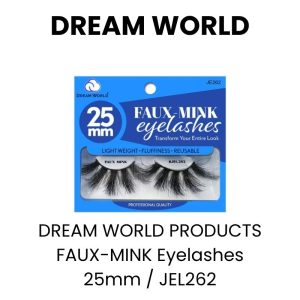 DREAM WORLD PRODUCTS FAUX - MINK Eyelashes 25mm - JEL262