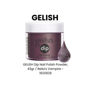 GELISH Dip Nail Polish Powder, 43gr - Bella's Vampire - 1620828