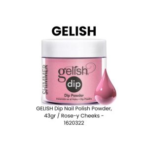 GELISH Dip Nail Polish Powder, 43gr - Rose - y Cheeks - 1620322
