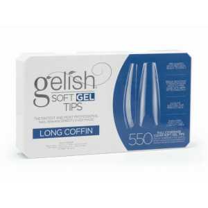 GELISH Nail Tips, 550 Count - Long Coffin - 1168096