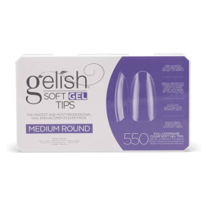 GELISH Nail Tips, 550 Count - Medium Round - 1168095