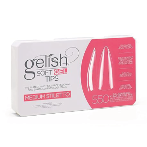 GELISH Nail Tips, 550 Count - Stiletto Medium - 1168160
