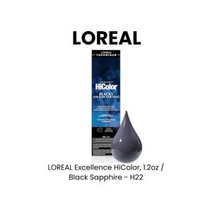 LOREAL Excellence HiColor, 1.2oz - Black Sapphire - H22