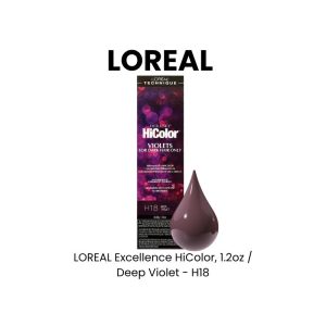 LOREAL Excellence HiColor, 1.2oz - Deep Violet - H18