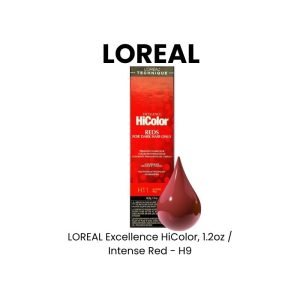 LOREAL Excellence HiColor, 1.2oz - Intense Red - H9