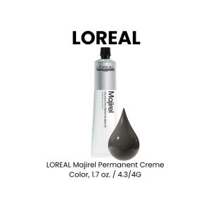LOREAL Majirel Permanent Creme Color, 1.7 oz. - 4.3/4G