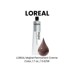 LOREAL Majirel Permanent Creme Color, 1.7 oz. - 5.6/5R