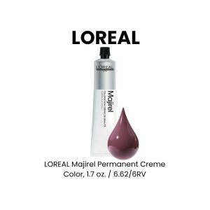 LOREAL Majirel Permanent Creme Color, 1.7 oz. - 6.62/6RV