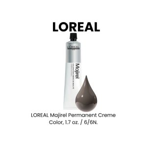 LOREAL Majirel Permanent Creme Color, 1.7 oz. - 6/6N.