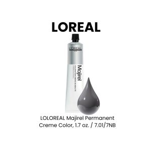 LOREAL Majirel Permanent Creme Color, 1.7 oz. - 7.01/7NB