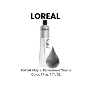 LOREAL Majirel Permanent Creme Color, 1.7 oz. - 7.1/7B.