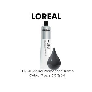 LOREAL Majirel Permanent Creme Color, 1.7 oz. - CC 3/3N