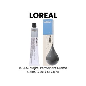 LOREAL Majirel Permanent Creme Color, 1.7 oz. - CI 7.1/7B