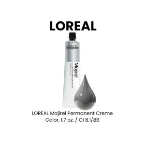 LOREAL Majirel Permanent Creme Color, 1.7 oz. - CI 8.1/8B