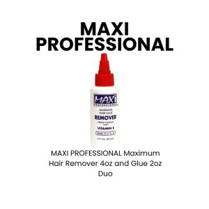 MAXI PROFESSIONAL Maximum Hair Remover 2oz and Glue 1oz Duo