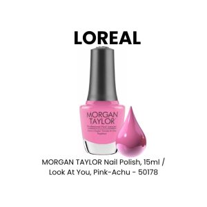 MORGAN TAYLOR Nail Polish, 15ml - Look At You, Pink - Achu - 50178