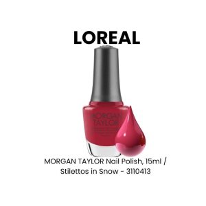 MORGAN TAYLOR Nail Polish, 15ml - Stilettos in Snow - 3110413