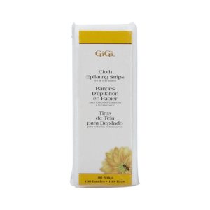 GIGI SPA Small Natural Musling Strips 1.75 in x 4.5 in, 100 Pack - 0600