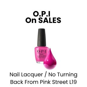 OPI On SALES Nail Lacquer - No Turning Back From Pink Street L19